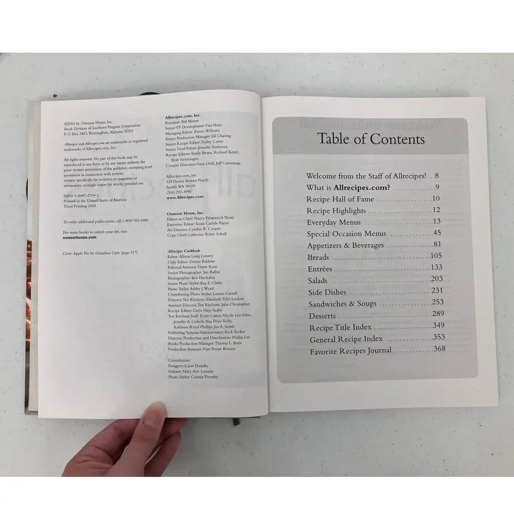 All Recipes Hardcover Top Rated 400+ Recipes Kitchen 2002 Oxmoor House Cookbook